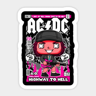 AC DC Highway To Hell Sticker